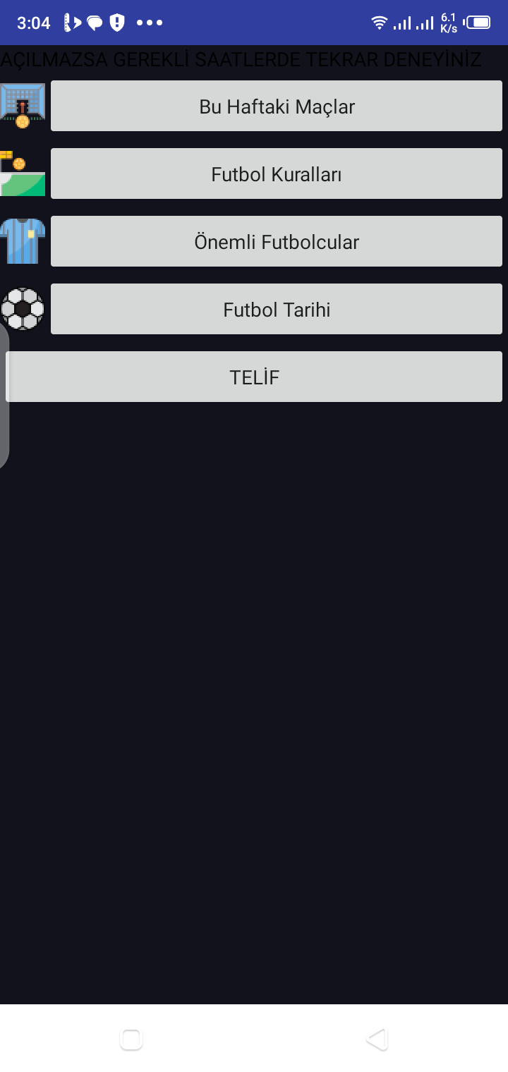 Golvar TV football information screen